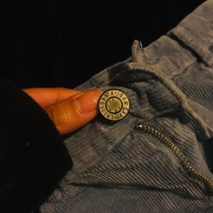 Blue high waisted shorts